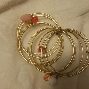 Bebe shell and bead bracelets